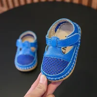 Infant Sandals Summer Baby Girls Boys Anti-collision Toddler Shoes Soft Bottom Kids Genuine Leather Shoes Children Beach Sandals 3