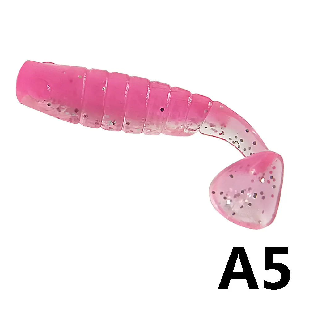Hexakill 50 Stück Angelköder, 4 cm, 1 g, künstlicher Gummi, weiche Köder, Jigging-Wobbler, Tackle Bass, Silikon-Swimbait – Detail 11
