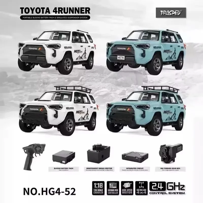 High Simulation Electric Model Remote Control 4runner 1:18 2.4g Remote Control  Four-Wheel Drive Vehicle Adult Kids Xmas Gift 6