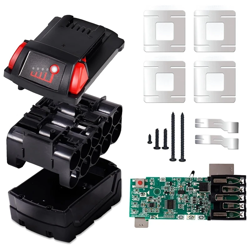 18V 10-Cell 3.0Ah 4.0Ah 5.0Ah 18650 Custodia Per Batteria Parti Di Ricambio Kit Di Riparazione Parte Per Batteria Sostituzione Custodia In Plastica Ro