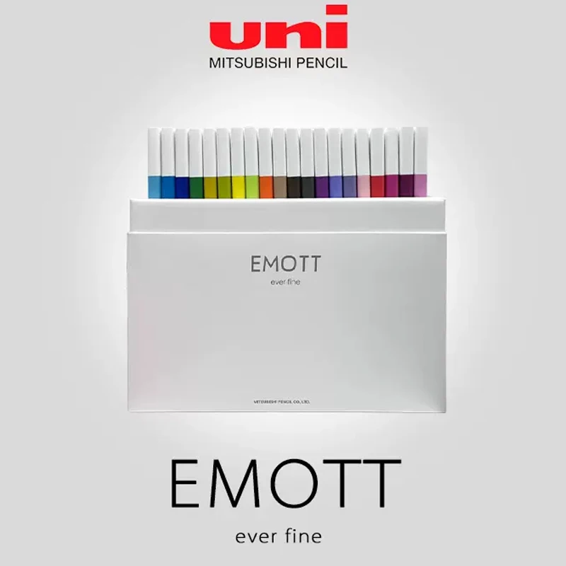 UNI Plumones 마커 펜, 포카 수성 컬러 펜 세트, 파인 펜촉, 영구 그래..