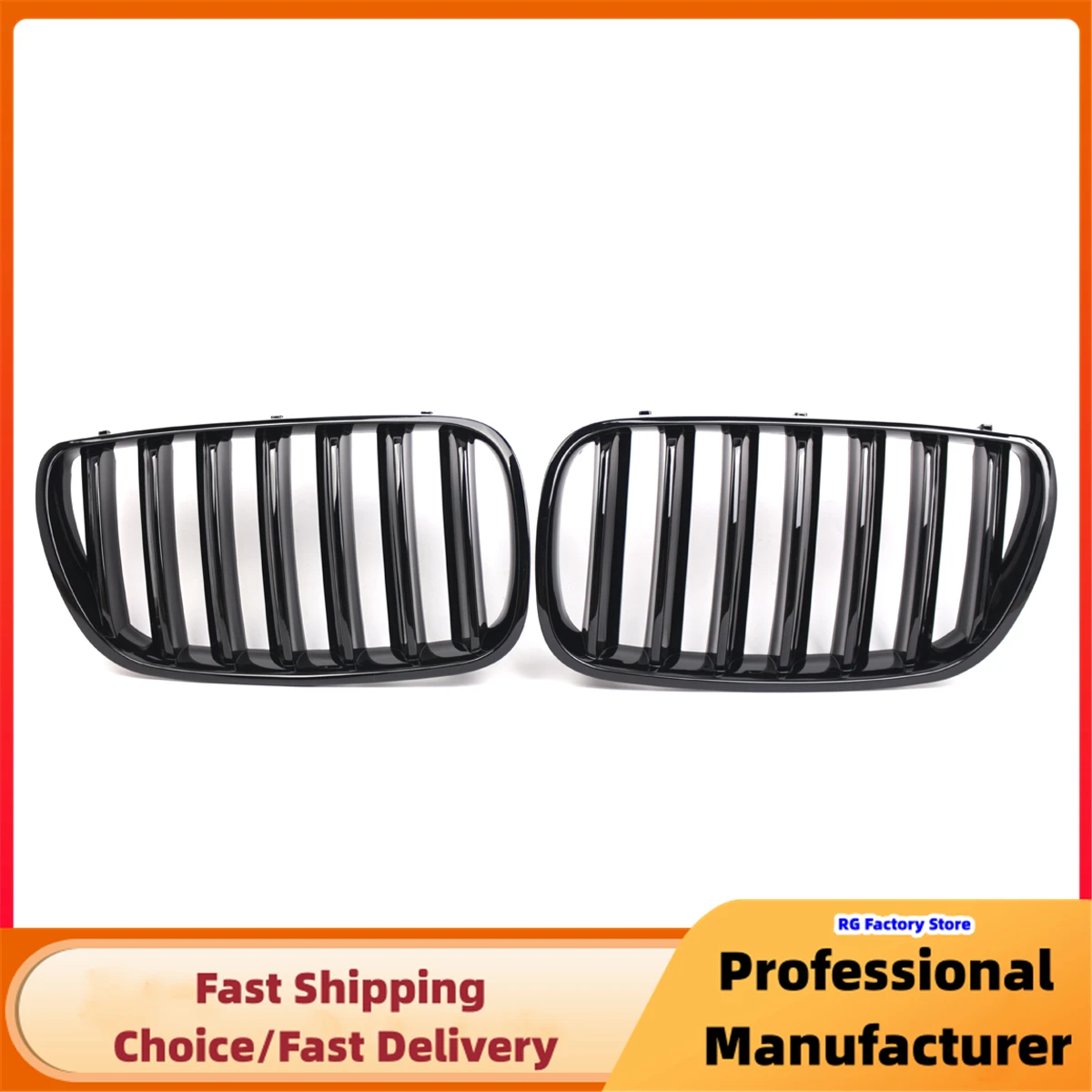 DHWUIASF Griglia di Ricambio per Griglia A Rene Anteriore per Auto per BMW X3 E83 2003 2004 2005 2006 Accessori