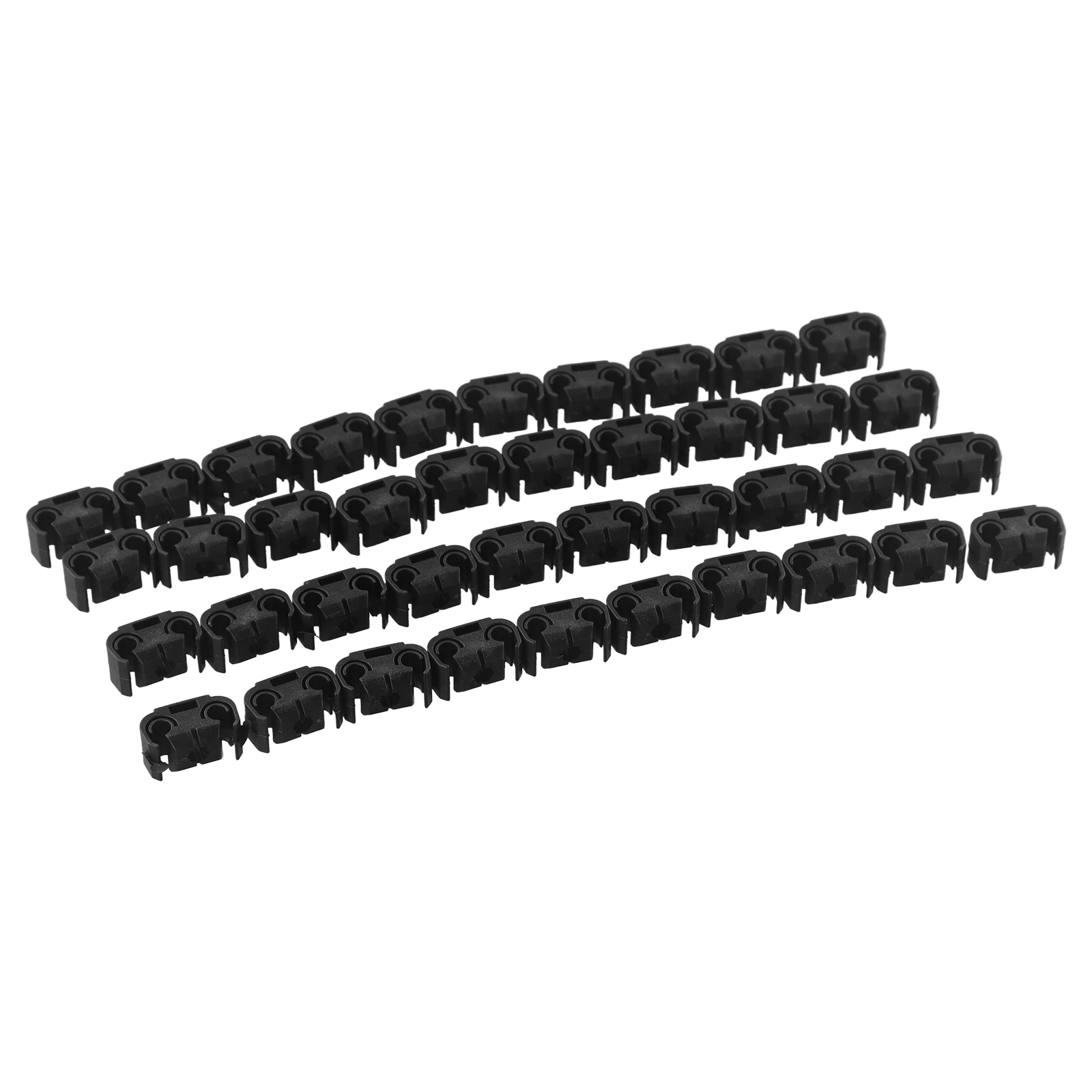 

40 Pieces Of Double Brake Cable Clamp Brake High Quality Cable Bracket 4.75 Mm Black Model L28 For Audi-A4/s4/a6/s6/a8/s8/rs4