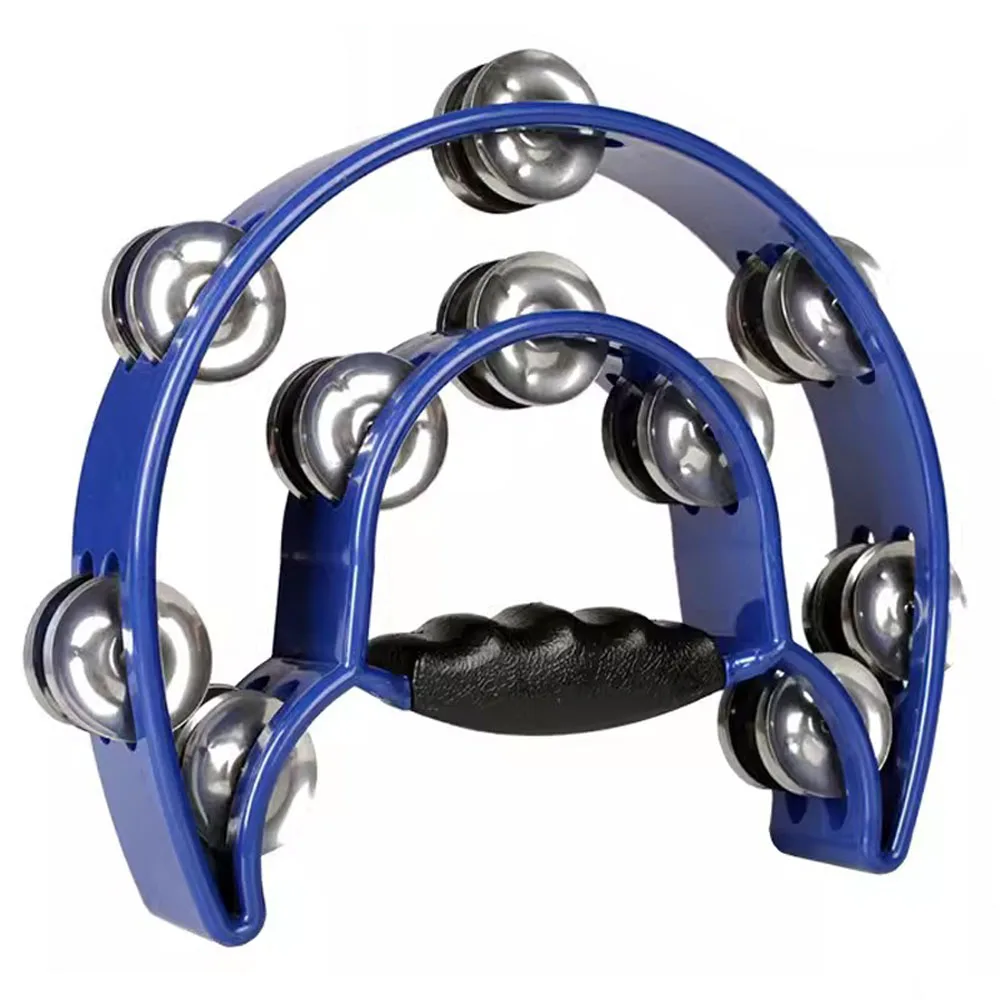 Alice ATB002A Double Ring Tambourine Timbrel Metal Jingles 25x20cm