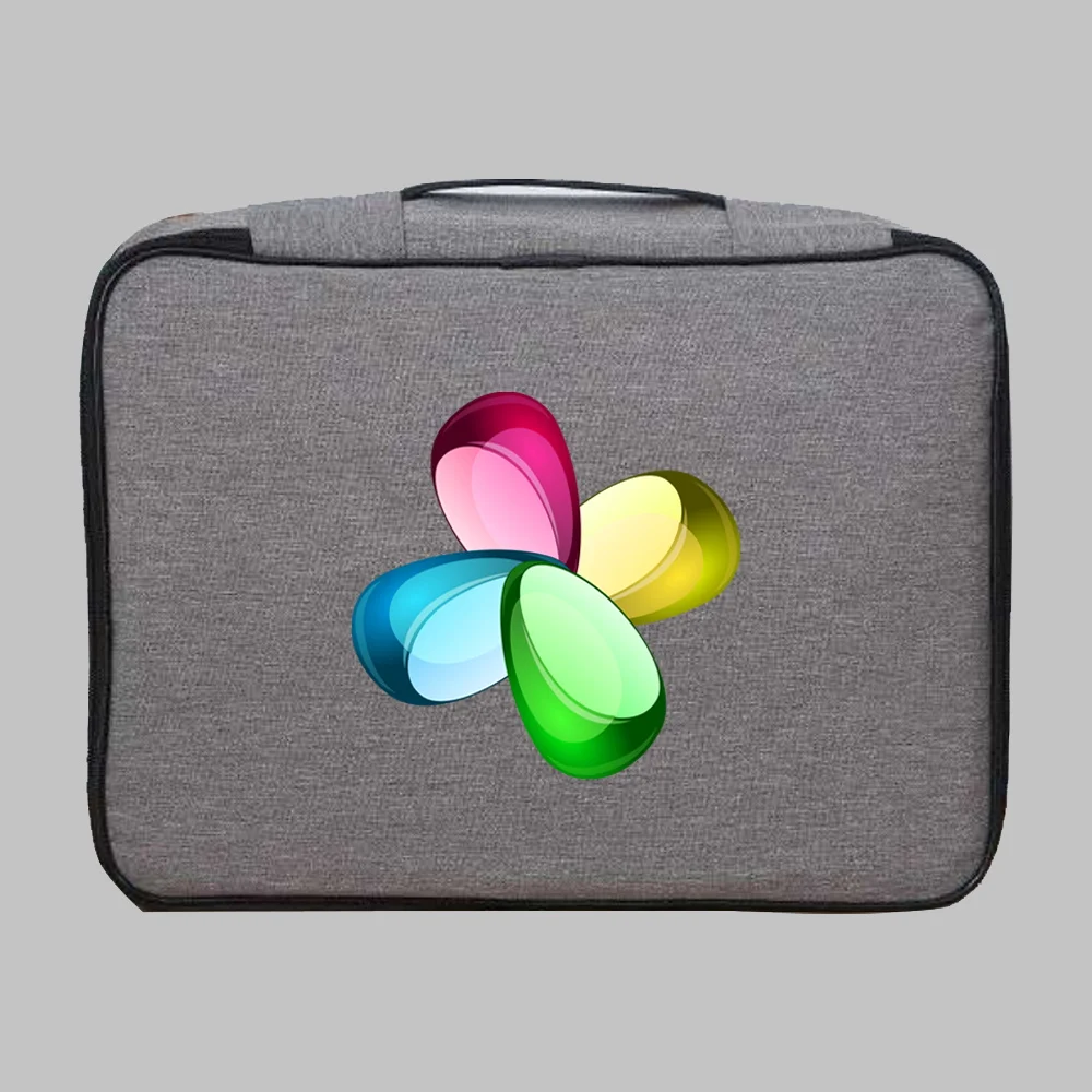 Large Document Storage Bag File Folder Passport Holder Password Lock Ticket Credit Card Portable 3D 