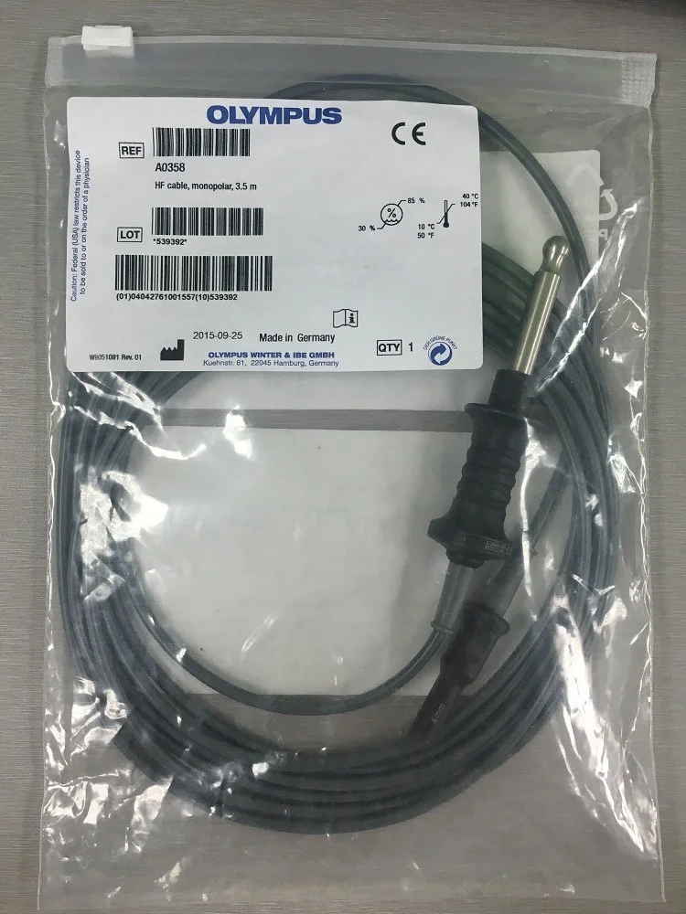 Olympus A0358 HF Cable, Monopolar 3.5M New Original (New Date) wa00013a olympus aed bipolar cable for ues 40 new original