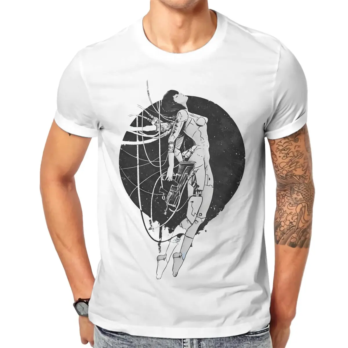 

Black Classic Unique TShirt Ghost In The Shell Comics Comfortable New Design Gift Idea T Shirt Stuff Hot Sale