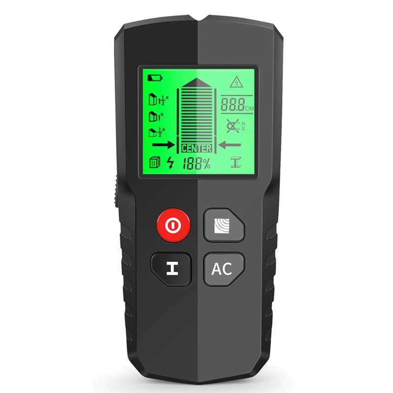 1 PCS Stud Finder Wall Scanner-5 In 1 Wall Detector Electronic Stud Sensor Black Pipe Joist Finders Edge Center Finder