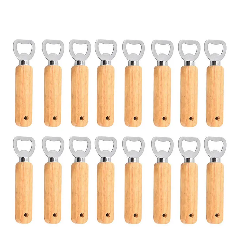 

120Pcs Beer Bottle Opener,Personalised Wooden Handle Bottle Opener, Beer Bottle Opener for Bottle Cap Tools,Great Gift for Men