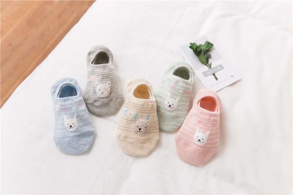 5 Paare/los Cartoon Katze Fuchs Bär Socken Niedlichen Tier Frauen Sommer Lustige Kurze Knöchel Sokken Dropship – Detail 32