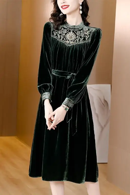 TDEOK Abito Blazer Da Donna Kneilang - Abito Da Sera Da Donna, A Maniche Lunghe, Da Cocktail Con Stampa Con Scollo A V Con Cintura Sciancrato A Tunica Da Lavoro Nero M 124367065