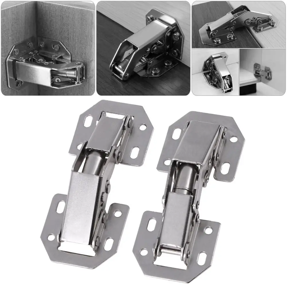 Description Picture 6 of item10Pcs Cabinet Hinge 90 Degree No-Drilling Hole Cupboard Door Hydraulic Hinges 3/4in Soft Close With Screws Furniture Hardware