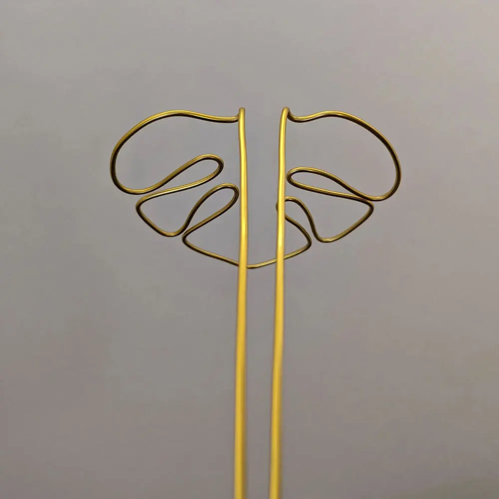 Plant stakes monstera shaped plant support plant stake for small to medium houseplant
