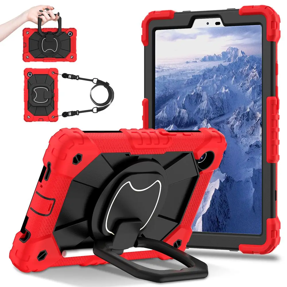 Kids Tablet Cover with Silicone + PC Protection and Strap - 8.7 Inch