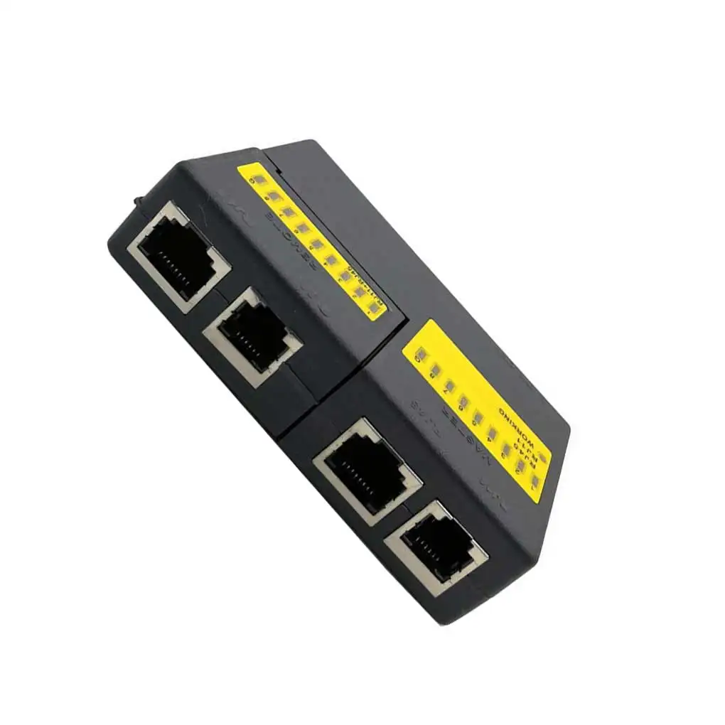 ABS Network Cable Tester Portable Professional Replacement Networking Ethernet Cord Analyzer Testing Tool Accessories
