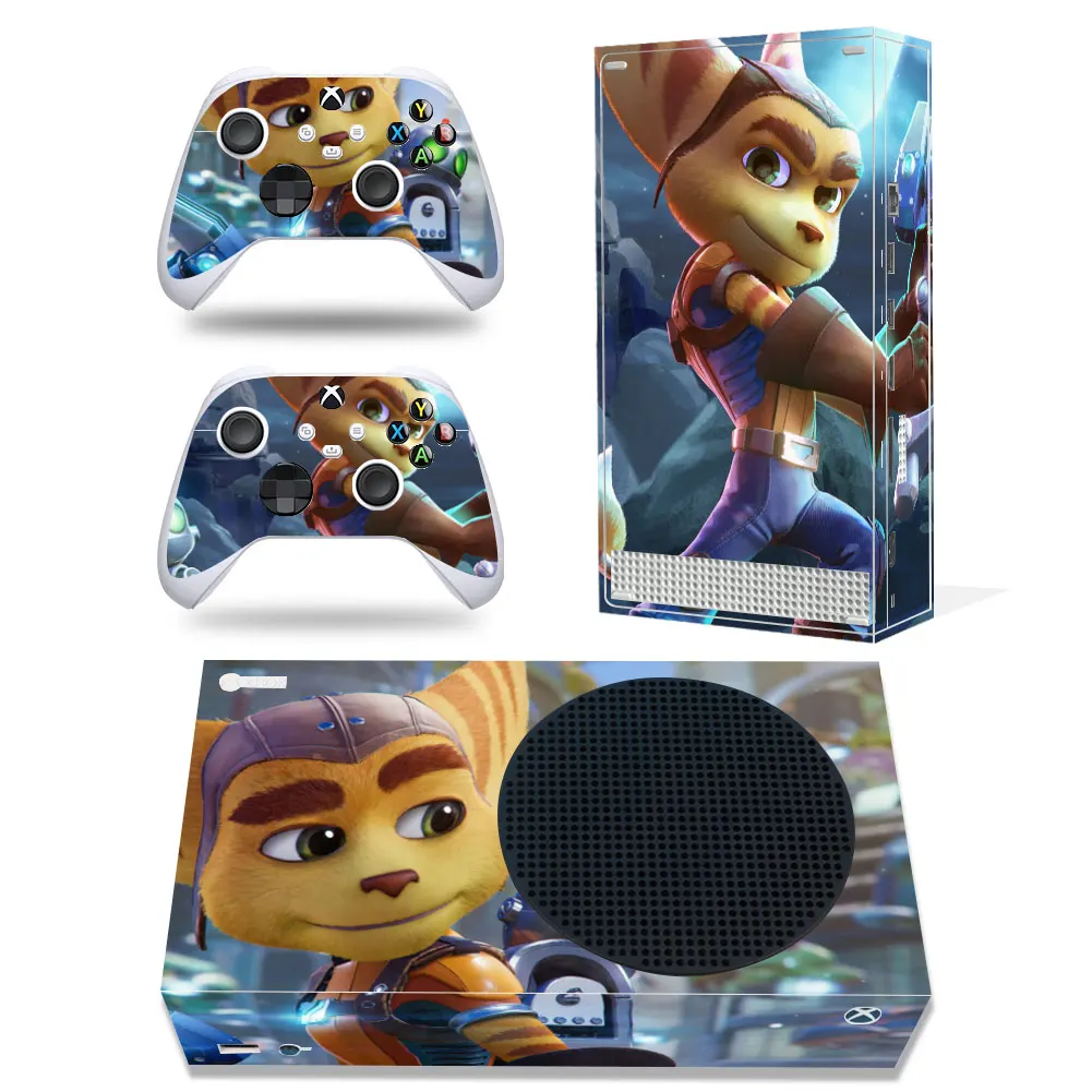 For Xbox Series S Ratchet Clank Pvc Skin Vinyl Sticker Decal Cover Console Dualsense Controllers Dustproof Protective Sticker