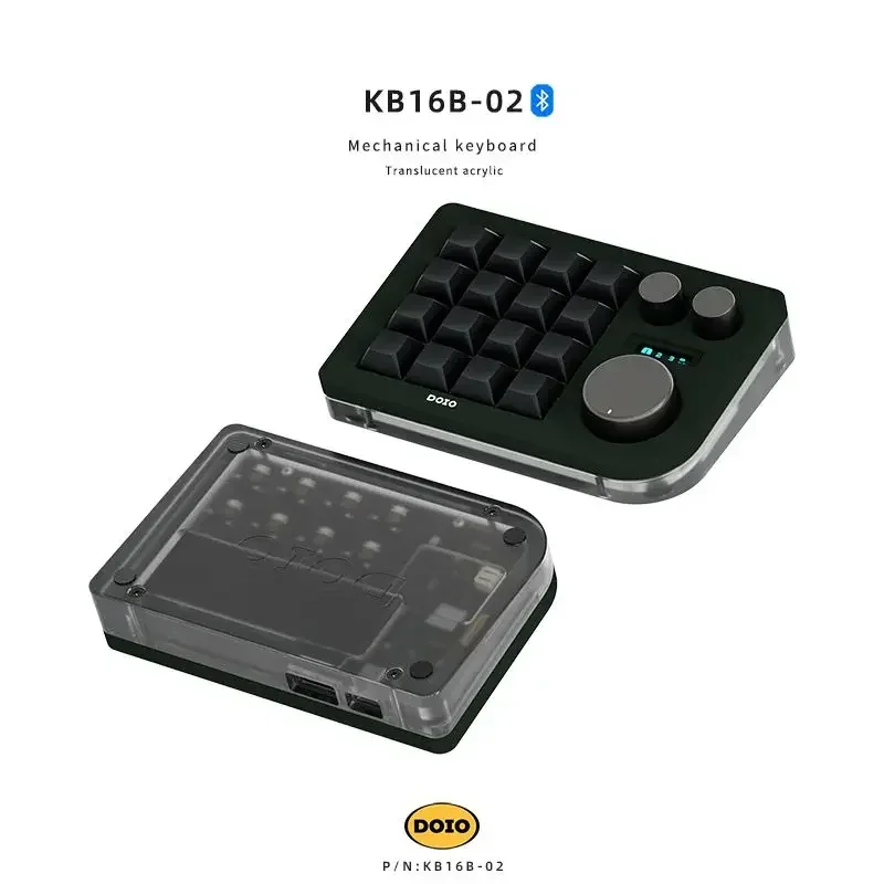 キーボード DOIO KB16B-02 DOIO KB16b-02 メカニカルキーボード Bluetooth デュアルモード