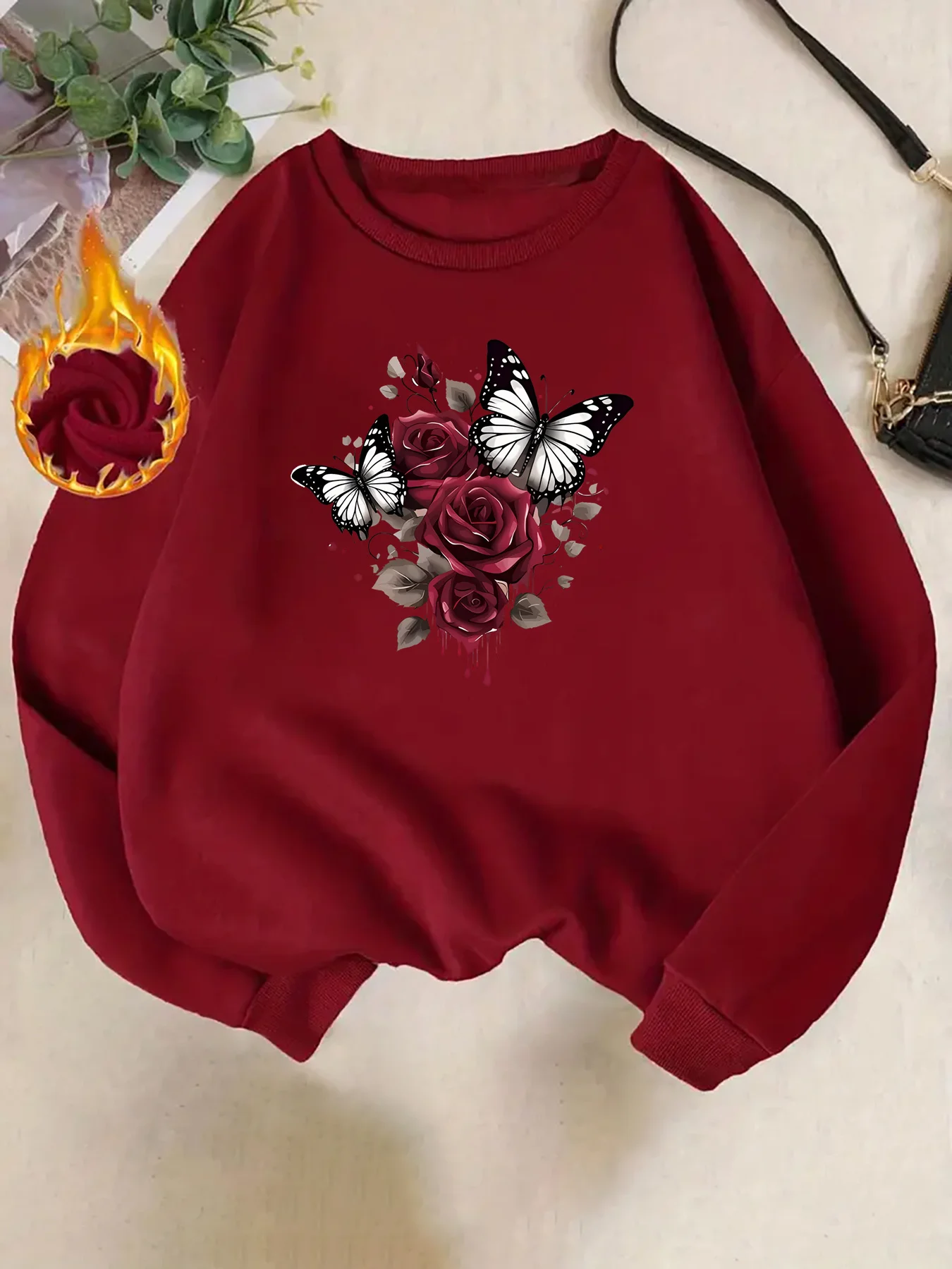 CLoose Sweatshirt Casual Long Sleeve Women Autumn and Winter Cartoon Bear Comfortable Pullover Crewneck Loose Female Clothes