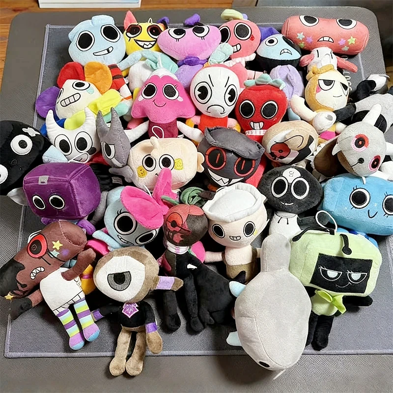 32 Stili di Peluche Dandy's World, Simpatici Personaggi del Gioco Horror Goob Pebble, Morbido Cuscino Peluche, Giocattolo per Bambini, Regalo di Compleanno e Natale