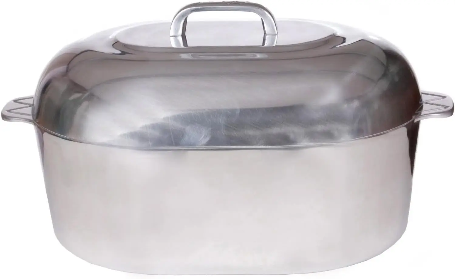 Roaster Pan with Lid-15-inch Roasting Pot-Easy to Clean Oval Cookware