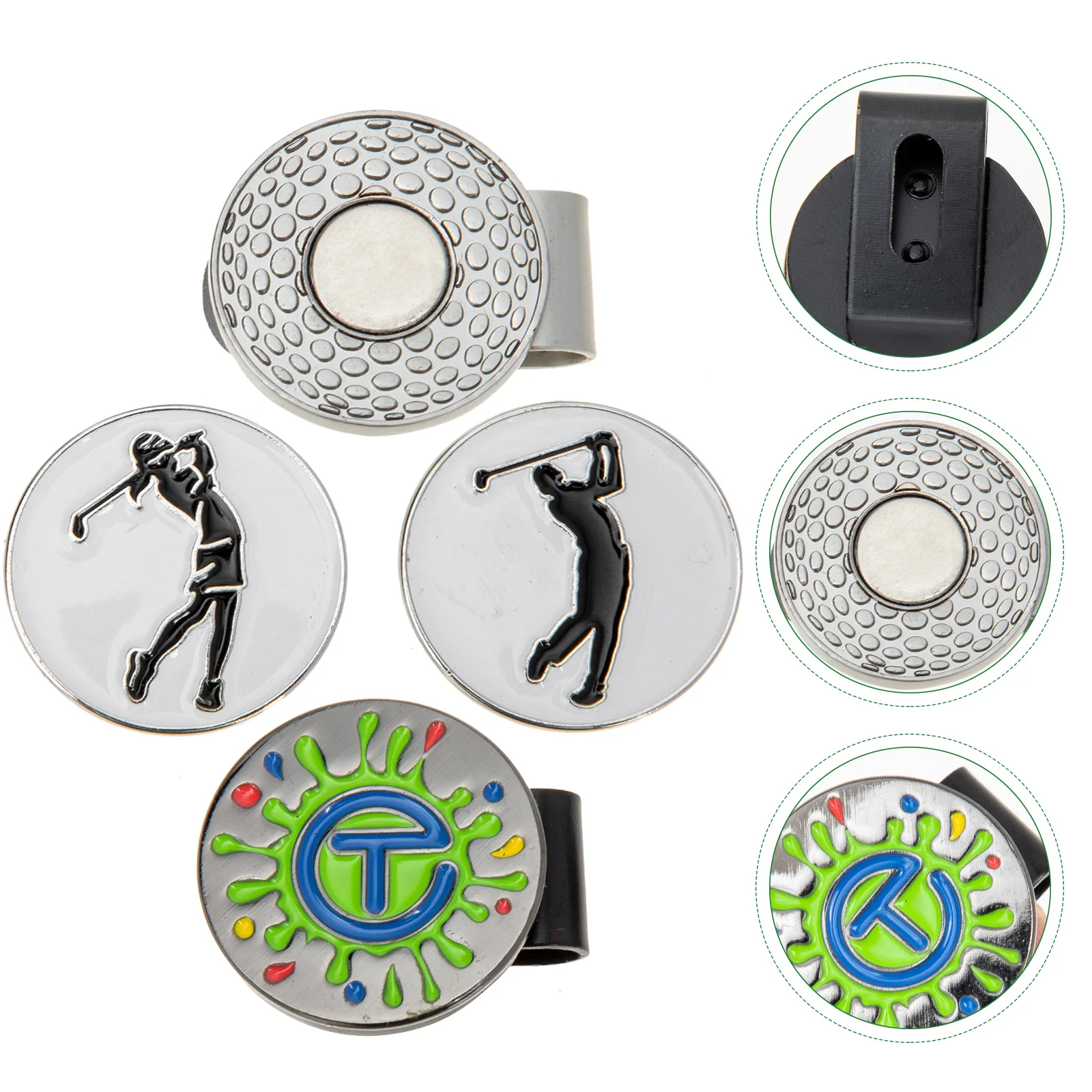 

5 Pcs Golf Golf Balls Delicate Golfs The Gift Golfing Supply Mens Gifts Portable Ball Markers Magnetic