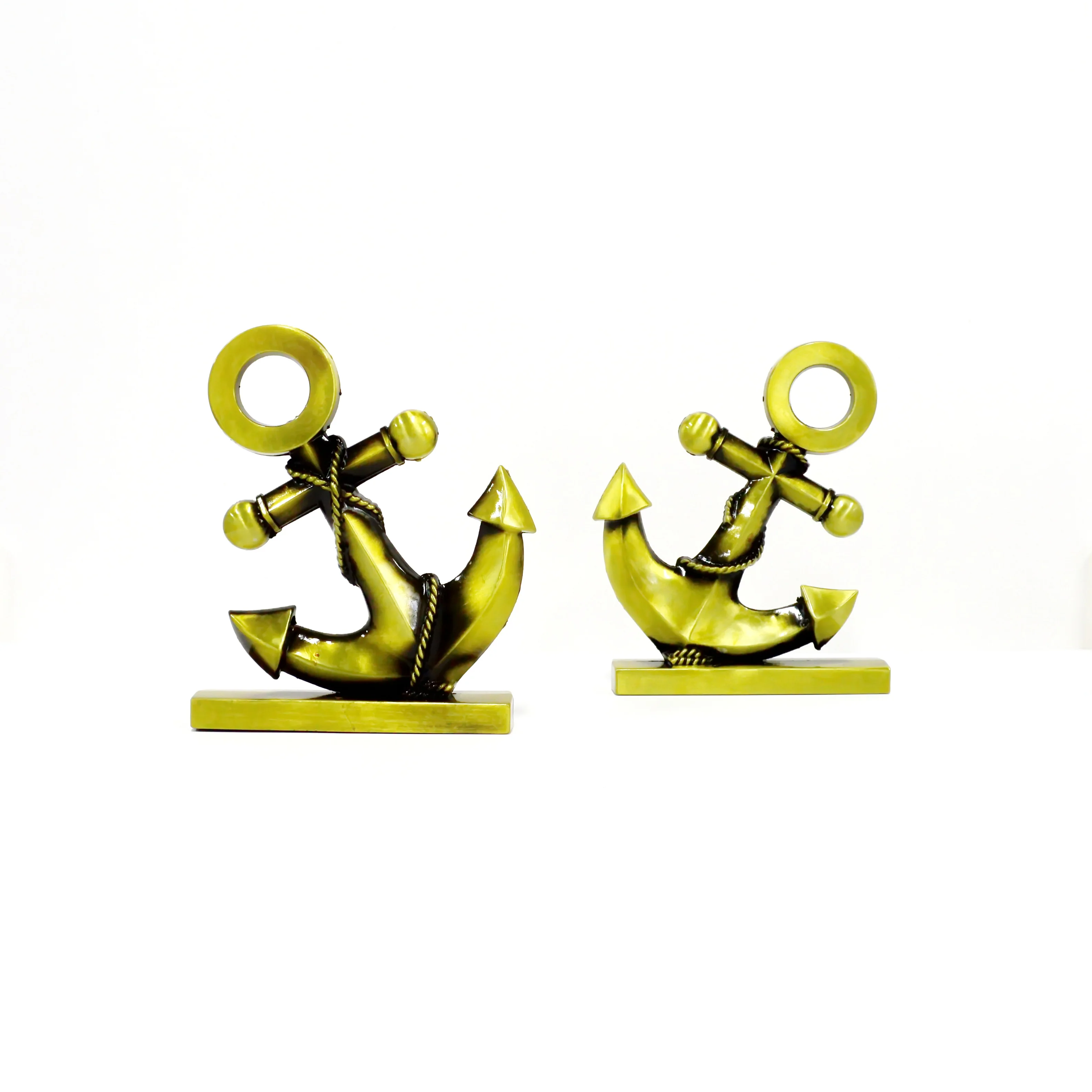 Metal Nautical Anchors Set For Home Decor Accessories Bronzy Anchors