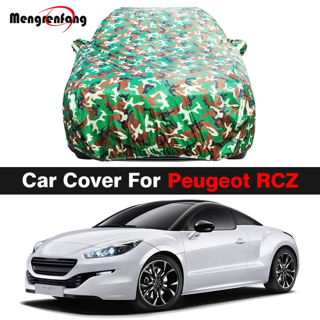 Bâche Voiture pour Peugeot RCZ Coupé 2010-2015,La Neige Anti-UV et  Anti-poussière imperméable Laisse Une Protection Contre Les
