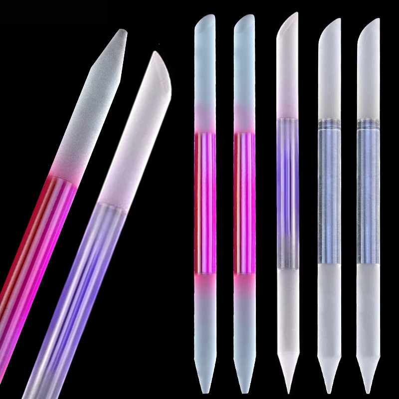 Glass Cuticle Pusher Nail File Set Double Sided Crystal Glass Nail Tools Pedicure Cuticle Remover For Manicure 3Pcs nail care kit,manicure tools,manicure pedicure kit,manicure set,nail art pusher,nail manicure tools,manicure pedicure tools,cuticle pusher
