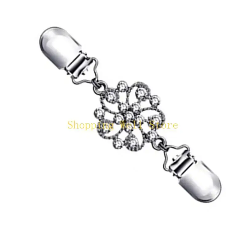 KX4B 빈티지 스웨터 목도리 클립 목도리 스카프 금속 클립 카디건 클립 브로치 카디건 스웨터 안전 핀 여성과 소녀