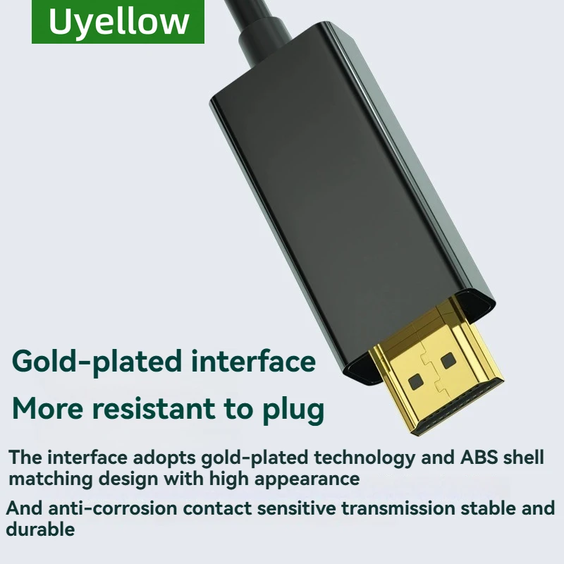 منفذ عرض DP أصفر إلى محول متوافق مع HDMI محول Conn...