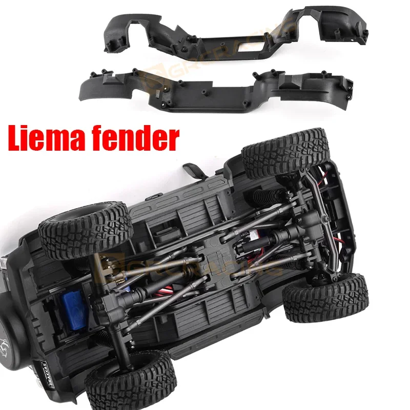 Trx4M Liema Fender Flat Chassis Enclosure Per 1/18 Rc Crawler Car Traxxas Trx4 Defender Bronco Axial Scx10 Rc4Wd D90 Aggiornamento Fai Da Te