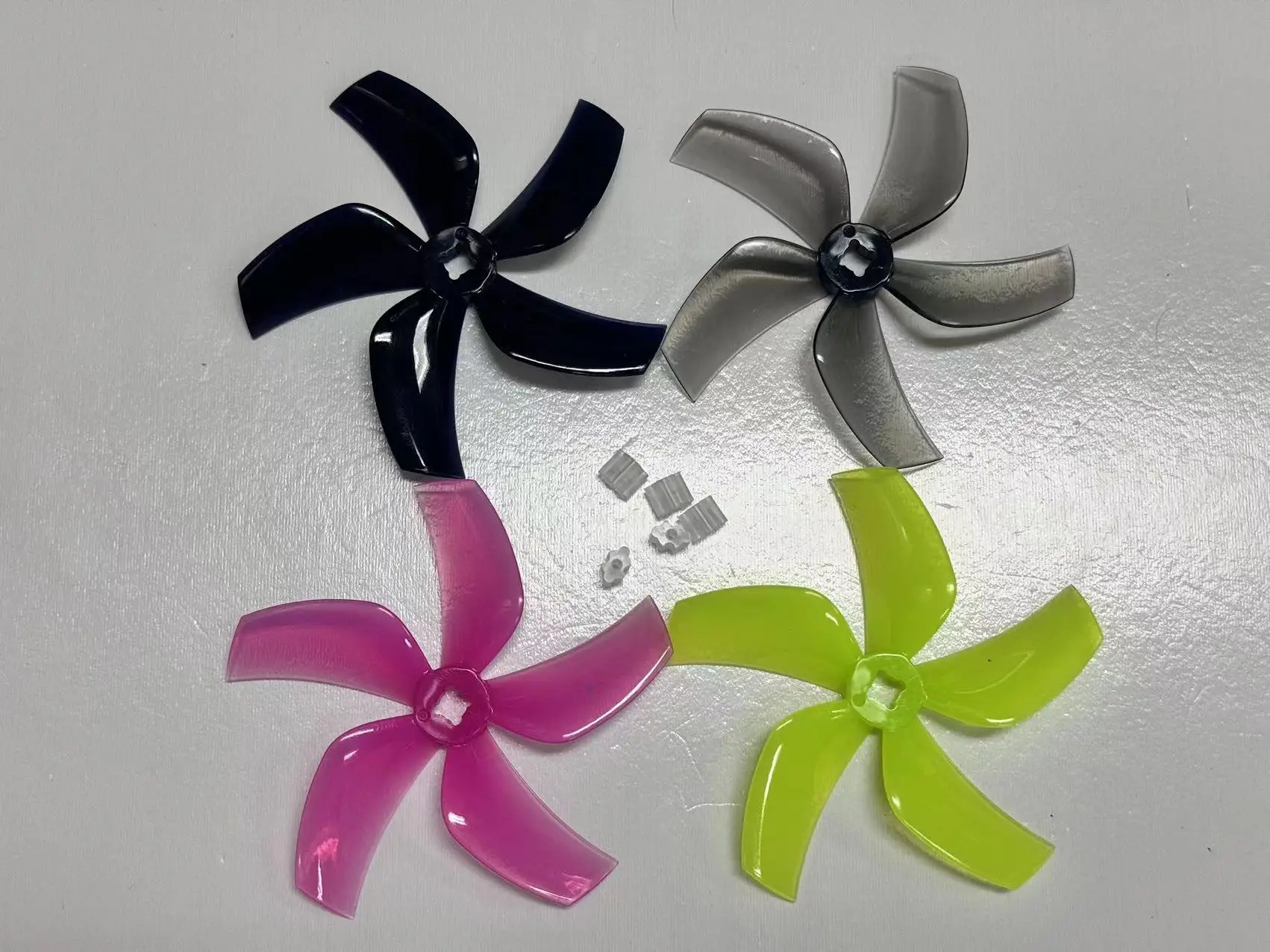 4 Stück/2 Paar Gemfan D76 76 mm 5-Blatt-Propeller für RC FPV Racing Freestyle Toothpick Cinewhoop Duct Drohnen