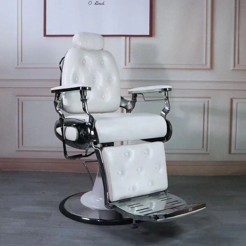 Barber shop chair perm dyeing put down chair oil head men shave beard ...