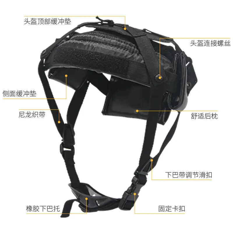 Taktische M88 Helm Liner Strap Pad Suspension System Kinnriemen für M88 Helm – Detail 2