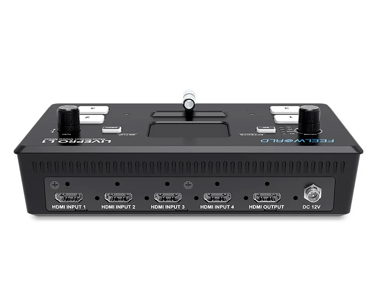 멀티 카메라 비디오 믹서 스위처, LCD 스크린, 4 HDMI 입력, USB 3.0 라이브 스트림, L1 V1