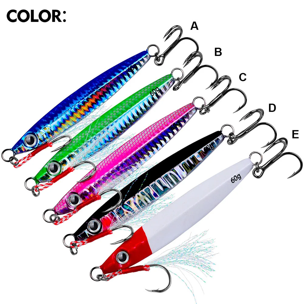 11cm/60g Jig Fishing Lure Fast Sinking Bait Bass Fishing Bait Trout Jigging Lure 3