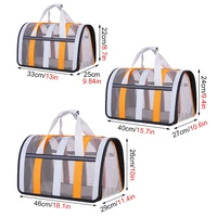 Sac de transport portable pour animaux de compagnie, sac à main en filet pour chats et chiens, tour par minute, cage pour petits et moyens chiens 4
