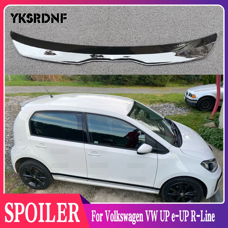 Misura Per Volkswagen Vw Up E-Up R-Line Plastica Abs Esterno Spoiler Posteriore Tronco Boot Coda Ala Spoiler Accessori Auto