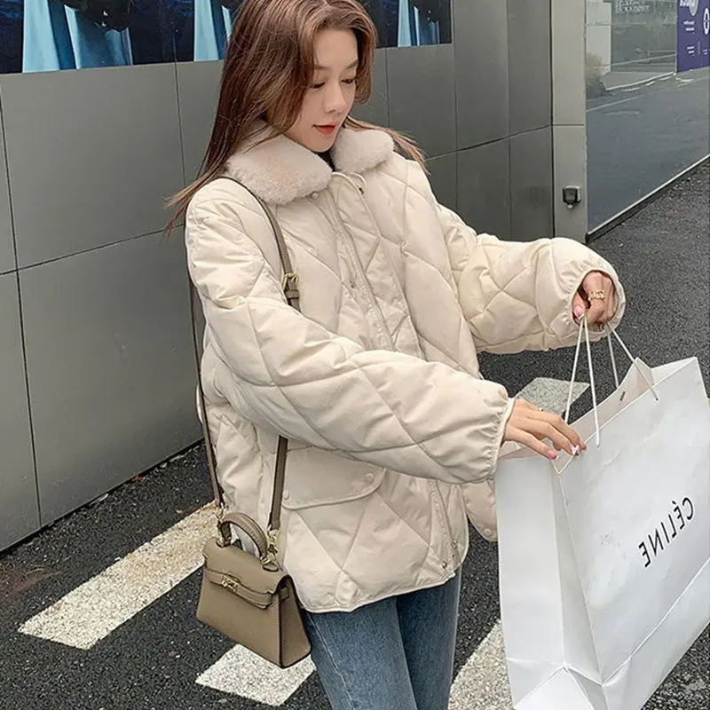 Parkas Women Sweet Preppy Temper Warm Winter Minimalist Girlish Streetwear All-match American Stylish Designer Куртка Зимняя Ins