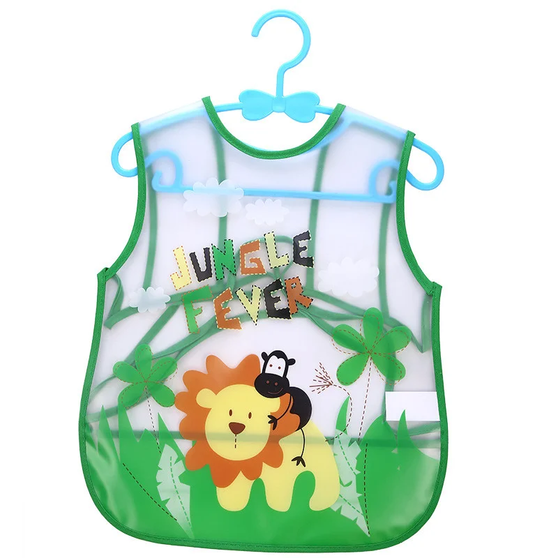 newborn socks for babies Cute Baby Adjustable Bibs Polyester Waterproof Sleeveless Lunch Feeding Bibs Baby Cartoon Feeding Cloth Children Baby Apron 0-3Y baby stroller mosquito net Baby Accessories