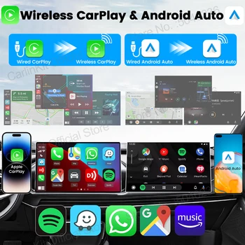CarlinKit 5.0 Wireless Adapter Mini Ultra Wireless Android Auto & CarPlay USB Dongle For Car Upgrade WiFi Bluetooth Auto Connect 2