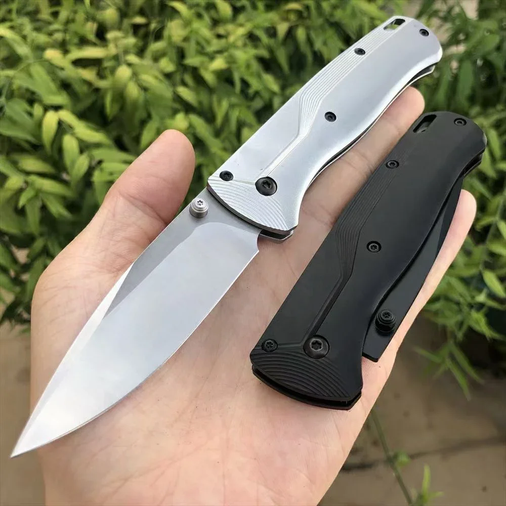 

Outdoor BM 535 Bugout Folding Knife Aluminum Handle Camping Safety Defense Pocket Knives EDC Tool