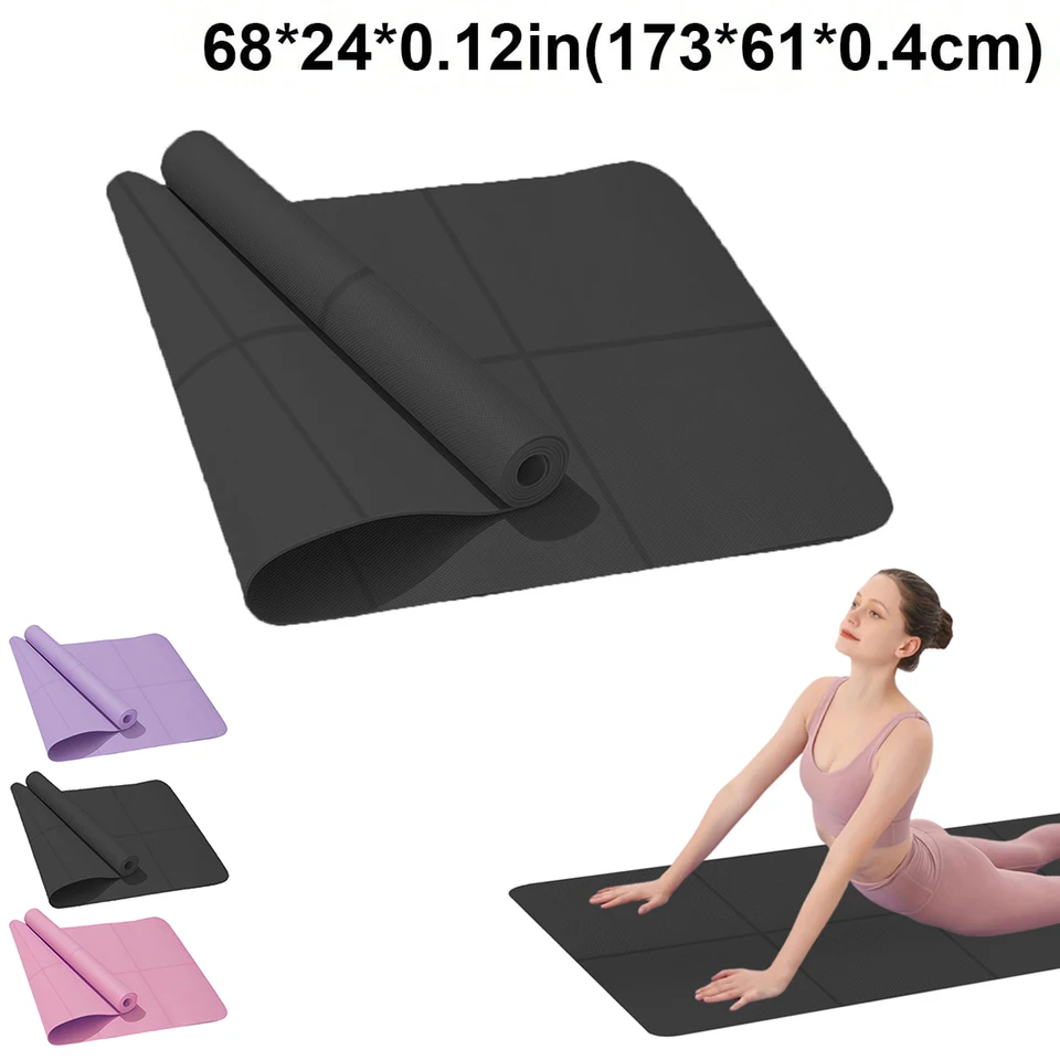 Yoga Fitness EVA Comfortable Foam 4mm Thick Sports Yoga And Pilates Gymnastics Mat_voghion.com