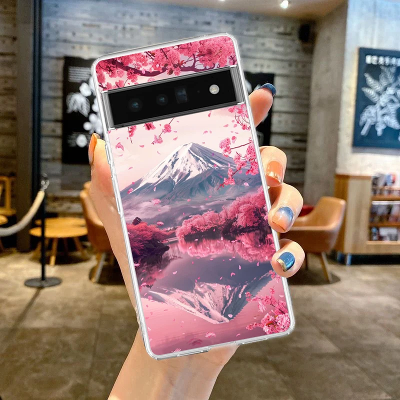 Japanese Anime Landscape Art Soft Clear TPU Phone Case Cover