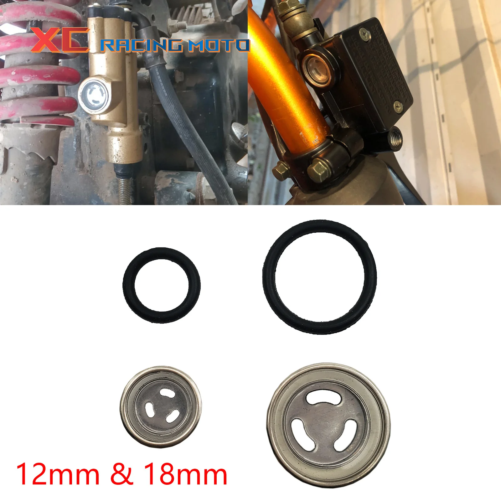 Moto Scooter Master Brake Cilindro Serbatoio Sight Glass E Guarnizione 18Mm 12Mm Per Honda Suzuki Kawasaki Yamaha Kayo Ktm