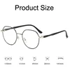 Anti-reflective Hyperopia Glasses Fashion Metal Large Frame Reading Glasses Women High Definition Anti-blue Presbyopia Eyewear 6