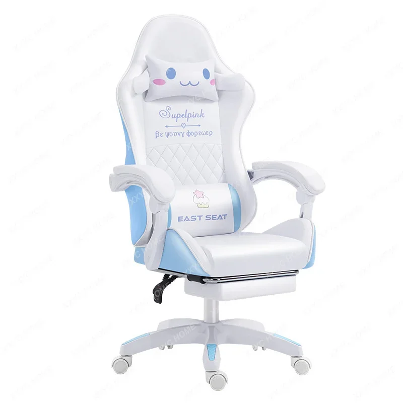 

Cute cartoon chairs bedroom comfortable office computer chair home girls gaming chair swivel chair adjustable live gamer chairs