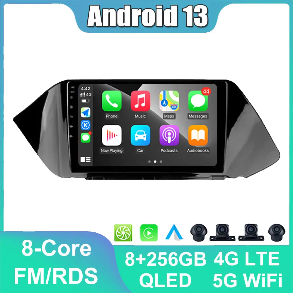 

Автомобильная Мультимедийная система, мультимедийный плеер на Android 13, 8 ГБ + 128 ГБ, с GPS, Wi-Fi, 4G, LTE, IPS, для Hyundai Sonata DN8 2019-2020