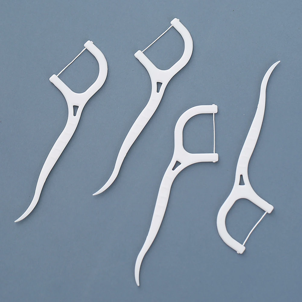 Disposable Dental Floss Oral Hygiene Pick Stick Flosser Teeth Stain Cleaning Toothpick Interdental Brush For Travel 50Pcs/box dental floss stick dental floss sticks dental cleaning tools