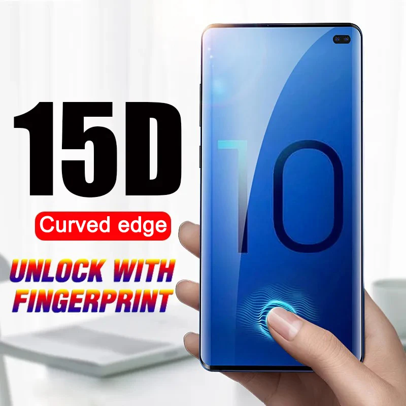 Vetro Temperato 3D Curvo 9H Hd Per Samsung Galaxy S23 S22 S21 S20 S10 S10E Note 10 Plus Lite 20 Pellicola Proteggi Schermo Ultra